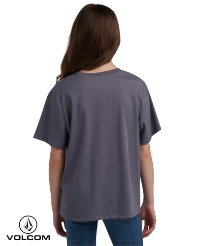 Image of Volcom Girls Shirts - Casual Crewneck Short Sleeve Graphic Tee Trendy Tops - Breathable Girls Summer Clothes