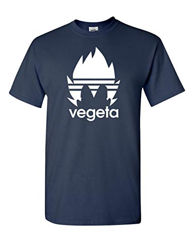 Vegeta Symbol Cool Dragon Ball Z Super Saiyan Sports T-Shirt (XL, Navy)
