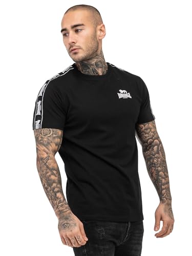 Lonsdale Herren BRINDISTER T-Shrit Black/White M