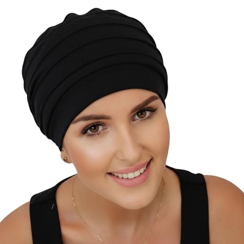 Turban chimiothérapie bambou femme perte de cheveux antidérapant