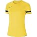 Nike Academy 21 Training, Maglietta a Maniche Corte, Donna, Giallo (Giallo/Nero/Antracite), M
