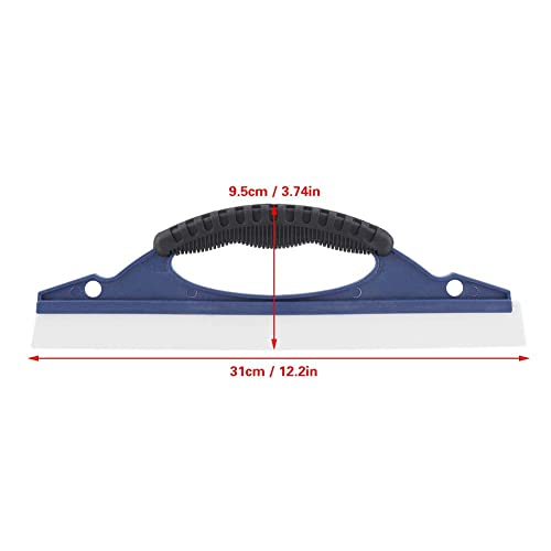 Image of Shower Squeegee Doors Cars Windows Glass Squeegee Cleaner Silicone Bathroom Wiper Ergonomic Handle Household Tool