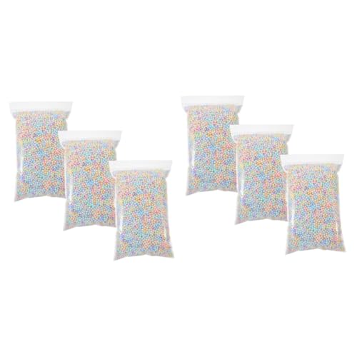 DIYEAH 3sets Doll Filling Foams Mini Foam Balls Decorative Foam Beads Vase Stuffed Beads Craft Stuffings *3