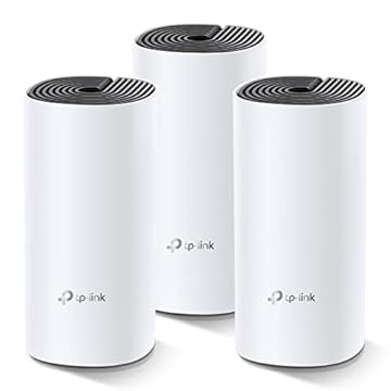 Kit 3 Roteadores Gigabit Wifi TP-Link Rede Mesh AC1200 Mbps Dual Band 2.4Ghz e 5.0Ghz 3 em 1 DECO M4