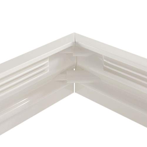 White Vinyl Federation Post Skirt A True 4 Inch X 4 Inch | Vinyl Post Trim | Vinyl Trim Skirt | Two-Piece | Will Not Fit A Traditional 4X4 Wood Post (Single Pack) #TOP3