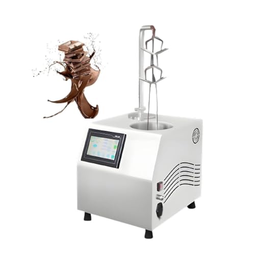 SIEEOUR Derretidor De Chocolate, Máquina Derretidora De Chocolate, Máquina Fuente De Chocolate, Baño Templador Acero Inoxidable 5.5L con Temperatura Ajustable para Fiesta,Buffet De Dulces