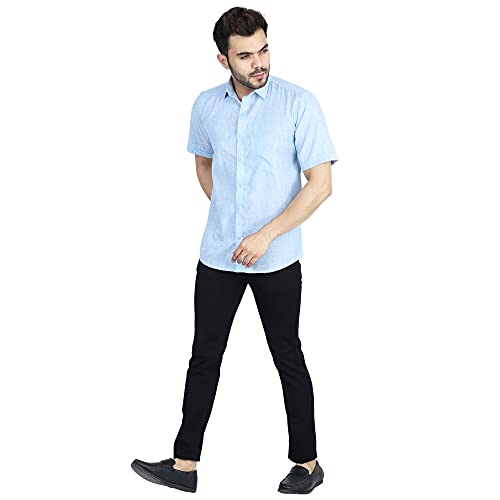 Image of TAHVO Men's Regular Fit Long Sleeves Cotton Formal Shirt