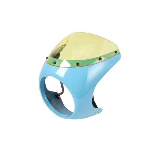 Kits de carénage de guidon de phare universel 7 pouces avec pare-brise moto