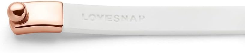 Miniatura 4 de LoveSnap Pulsera Mindfulness  Banda de goma de silicona 100% con cierre de oro rosa, herramienta CBT para pensamiento positivo, incluye 5 bandas de