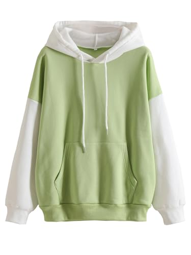 TAGAS Unisex Color Block Hoodies for Men & Women – Casual Oversized Pullover with Kangaroo Pocket & Drawstring Hood|Winter wear for Womens|