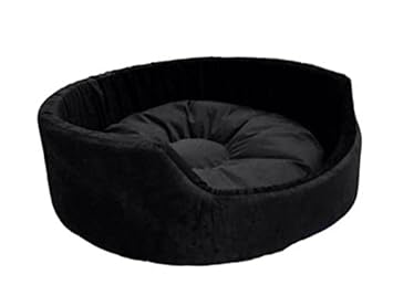 Gorgeous Reversable Black Color Round Shape Ultra Soft Ethnic Designer Bed for Dog/Cat (Export Quality) Size-XXXL