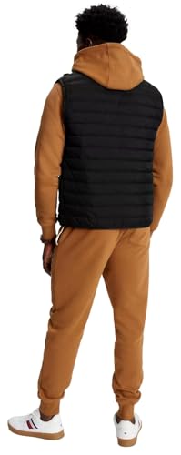 TOMMY HILFIGER Men's Ultra Soft Lightweight Quilted Puffer Packable Vest, Black, XL4