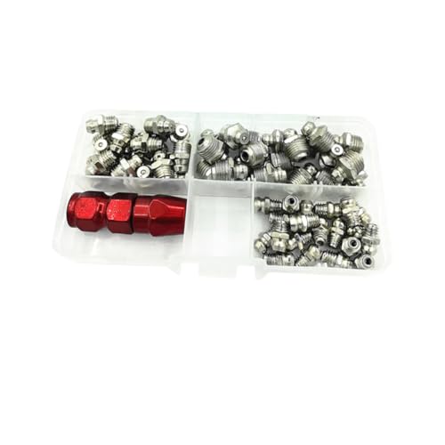Raccords à tête droite graisseur hydraulique kit embout plat 61 pièces