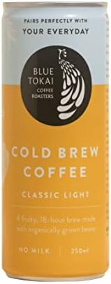 Blue Tokai Coffee Roasters Classic Light Cold Brew Can 250ml | Ready to Drink Coffee | 100% Arabica Beans | Specialty Coffee | Pack of 1 (250 ml)