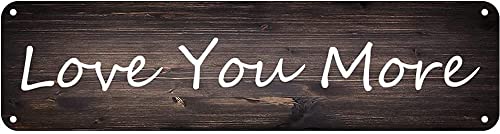 QKIODS Vintage Metallschild Love You More Schild Retro Rustikales Blechschild Wanddekoration Geschenk 15,2 x 40,6 cm QKIODS Vintage Metallschild Love You More Schild Retro Rustikales Blechschild Wanddekoration Geschenk 15,2 x 40,6 cm