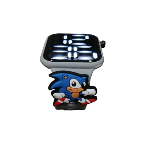 SMACTUDO, Relógio Digital Infantil SONIC Resistente à Água_Cinza