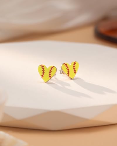 Softball Soccer Earrings Gifts for Girls Women Softball Stuff3