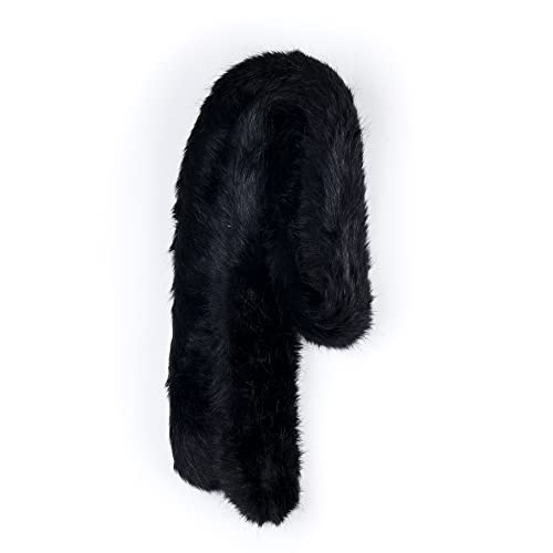 Women's Faux Fur Scarf Collar Stole Shawl Wrap for Winter Coat Accessory4