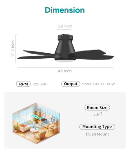 Smart Voice Activated Ceiling Fan
