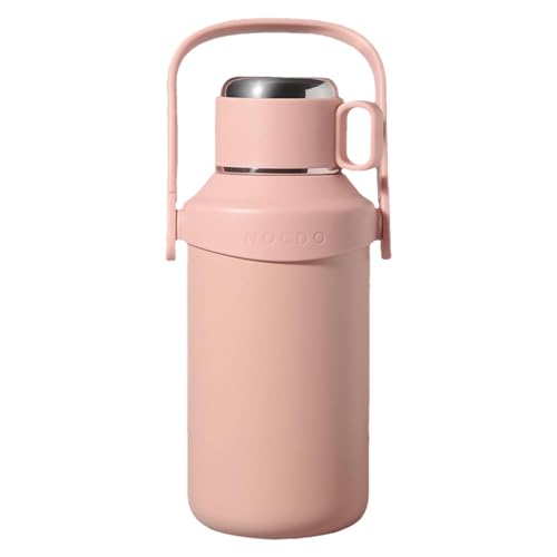 Botella de agua térmica, jarra aislada | Botella de agua portátil aislada, jarra deportiva a prueba de fugas con asa, botella de agua grande para bebidas calientes