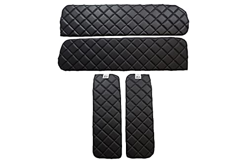 Capuchons de vitres matelassés de haute qualité KRAM-TRUCK, isolation noire Man TGX cabine haute