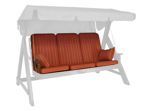ANGERER Hollywoodschaukel Auflage Rustica Terra-Creme gestreift