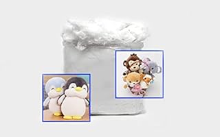 Toy stuffing Polyester Filling Toy Stuffing Teddy Bear Cushion Pillows Virgin Hollow Fibre For Pillows, cushions, Toys Stuffing Filling Pure Polyester 250g (White)