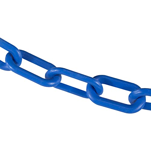 Image of Mr. Chain Plastic Barrier Chain, Sky Blue, 50 ft Length (50024-50)