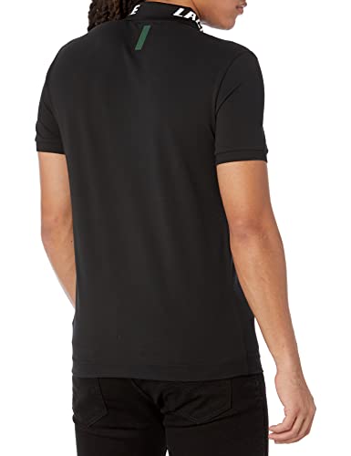 Lacoste Men's Jacquard Collar Detail Short Sleeve Shirt2