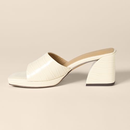 Image of Amazon Essentials Women's Platform Block Heel Mule Sandals