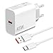 45W para Cargador Xiaomi,Cargador USB y Cable para Redmi Note 14 Pro 5G/13 12 11 10 A5 A3,Poco X7 X5 X4 X3 F7 F5 M7 M6 M5S,C75 C65,Xiaomi 14 15 13 Lite/14T 14C/13T 12T/12/11T 10T Turbo Carga Rápida