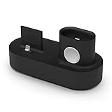 elago 3 in 1 Apple Charging Station Compatible with Apple Watch Series 7/6/SE/5/4/3/2/1, Apple...