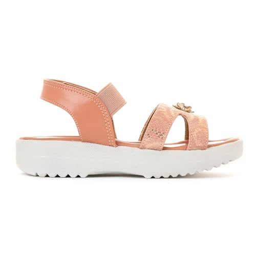 Image of Khadim's Adrianna Flat Platform Slingback Sandal for Girls (4.5-12 yrs)