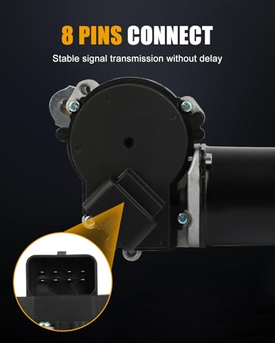 Image of ROADFAR Front Windshield Wiper Motor Fit for Cadillac for CTS 2003-2007 | Compatible For Cadillac For SRX 2004-2006|For Cadillac For STS 2005-2011|Replace 19354906|12487632|88958251|8 Pins