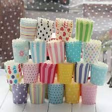 Paper Liners Muffin Cupcake Cases for Kitchen Baking (Random Color) -25 Pcs