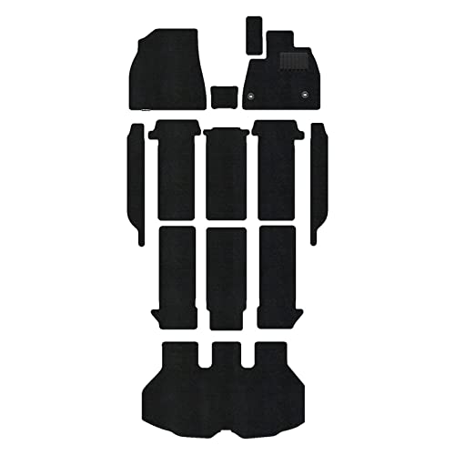 Hotfield トヨタ 互換品 新型対応 ノア ヴォクシー 90系 2025年9月〜対応 フロアマット+ステップマット+トランクマット ラゲッジマット 形状07 7人乗/ハイブリッド/コンソールボックス:有/フロアトレイ(HV車)/トランク形状:標準タイ