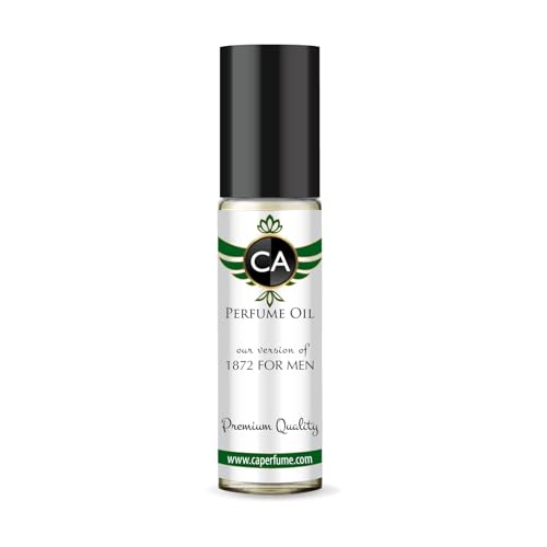 CA Perfume Impression of 1872 For Men Fragrance Oil Citrus Aromatic Scent Long Lasting Cologne for Men Travel Size TSA Ready Mini Parfum Body Oil Roll-on 0.33 Fl Oz 10ml