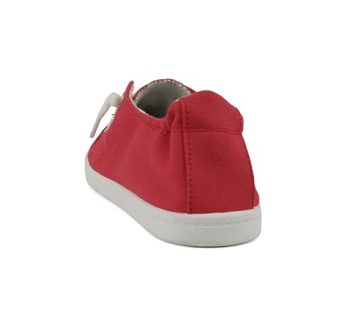 Image of Soda Flat Women Shoes Linen Canvas Slip On Sneakers Lace Up Style Loafers Zig-S