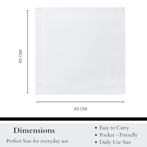 Image of BODYCARE Premium Cotton Handkerchief for Men (Set of 3) with Box | 100% Soft Cotton Hanky | Stylish Rumal for Boys & Men | Daily & Formal Use