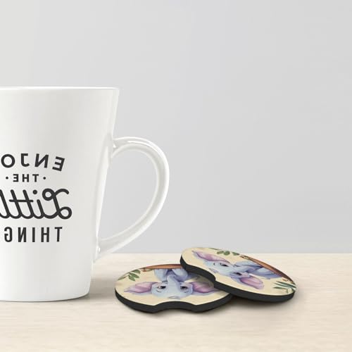 Posavasos de coche universal 2 piezas goma negra miniatura 4