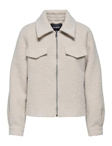 ONLY Carmakoma Short Boucle Jacket Carmalo Otw Noos Chaqueta Corta con Hebilla,...