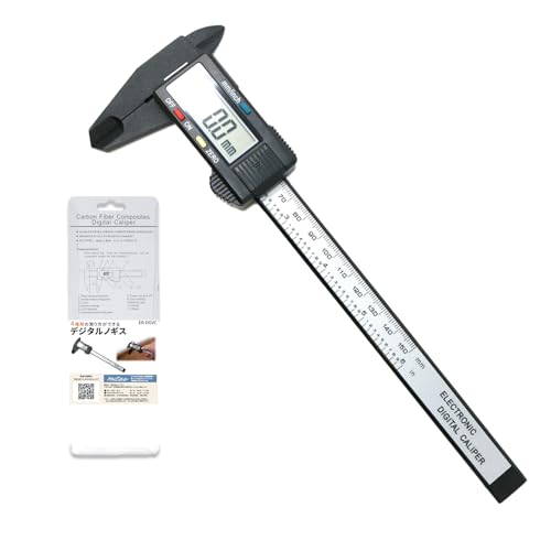 �y�����u�����h ���K�i�z mitas �f�W�^���m�M�X �J�[�{���t�@�C�o�[�� 155mm�Ή� �ŏ�0.1mm�\�� �y�� �T�r�ɂ��� mm/inch�ؑ� �t���\�� �[�����Z�b�g �O�a ���a �[�� �i�� ����H�� DIY �H�� �v�����f�� ���j��H ER-DGV