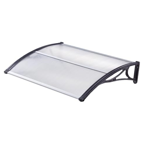 Oypla Outdoor Door Canopy Porch Awning Rain Shelter Cover 120x80cm