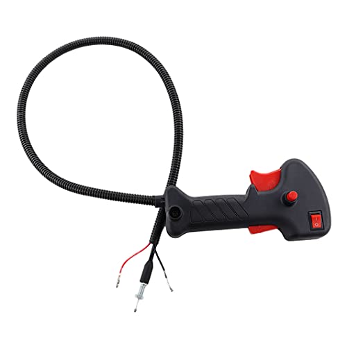 MCHNIC 19mm Poignée d'accélérateur avec 81cm Câble pour 19mm Tondeuses Taille-Haies débroussailleuse Dolmar MS27U, Matrix BMS 900-4, Demon RQ580