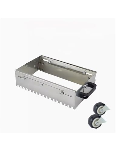 Paleta de mortero Ajustable con Ruedas - Herramienta de nivelación de baldosas de 60 cm para pavimentación, nivelación de Arena y colocación de baldosas - Diseño de Dientes Cuadrados para ma