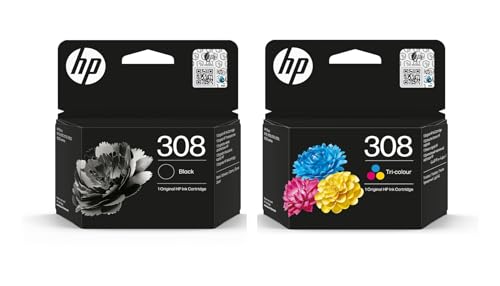 Pack HP 308 noir et couleur pour imprimer vos dossiers à la maison