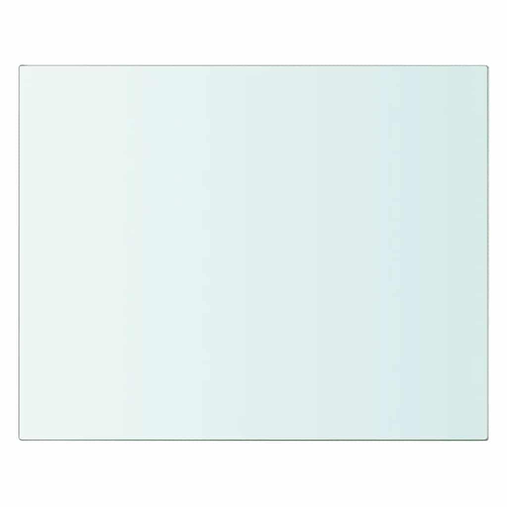 Hothingwell Panel regałowy z przezroczystego szkła hartowanego 20 x 20 cm na ścianę z listwami, nośność 15 kg, idealny do eksponowania przedmiotów w domu lub sklepie, łatwy do czyszczenia