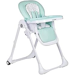 Trona Jane Verde Plastimyr - Trona para Bebe - Trona de Bebe para Comer - Asiento Reclinable 3 Posiciones - Plegable