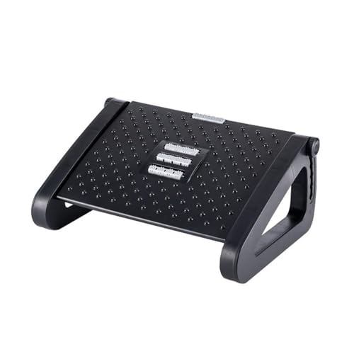 SKY-TOUCH Foot Rest Ergonomic Under Desk Footrest Foot Massager Six Heights Adjustable with Massage Surface & Roller for Home Office Pressure Relief