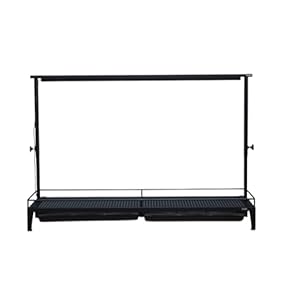 屋根付3段苗床トレイサイズ棚(ブラック) サンコープラスチック トレー S 幅36.3×奥行20.8×高さ6.3cm e